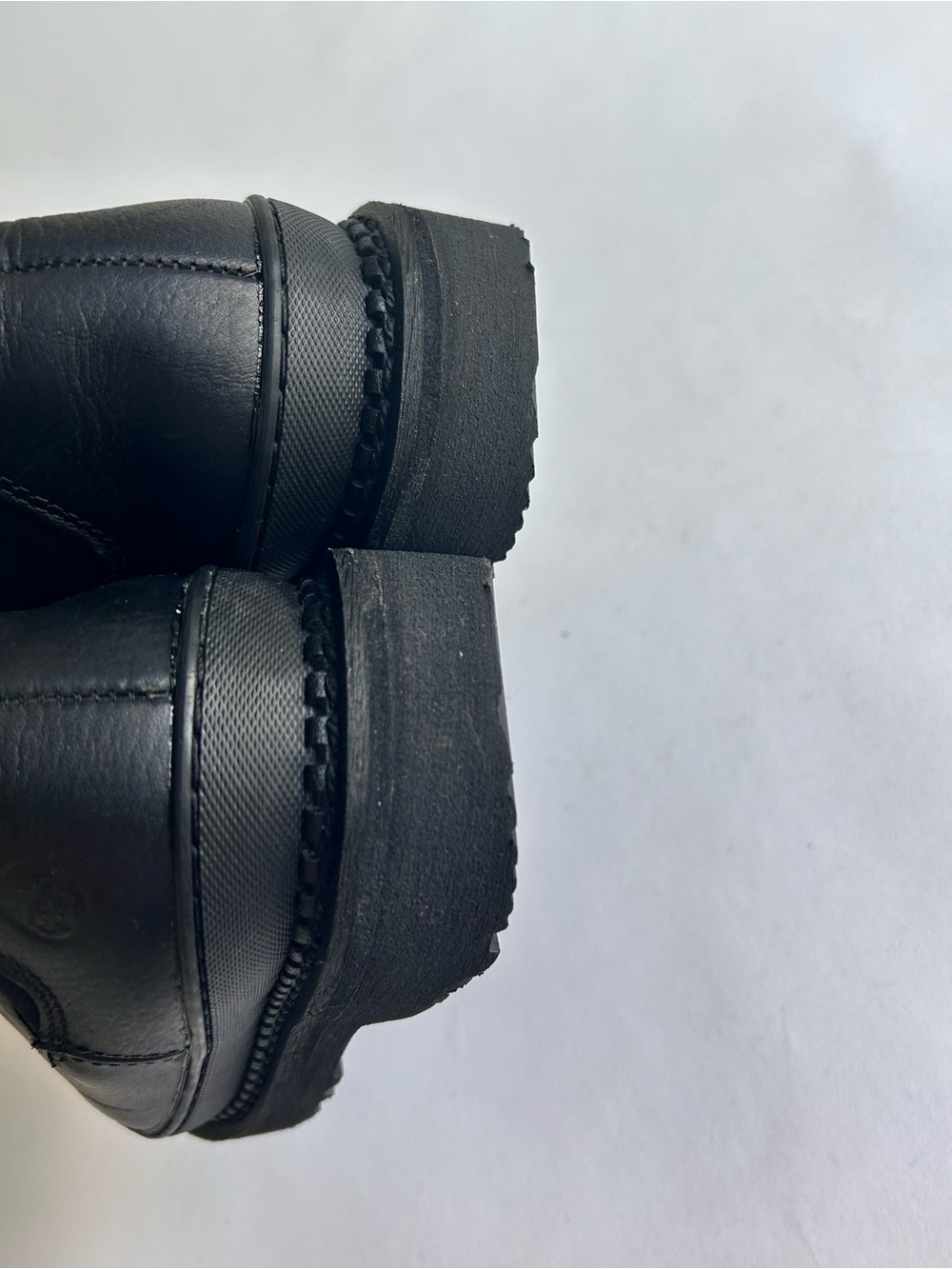 Men’s Georgia Giant Oil&Slip Resistant Black Leather Low Top Boots size 8 - Picture 8 of 15